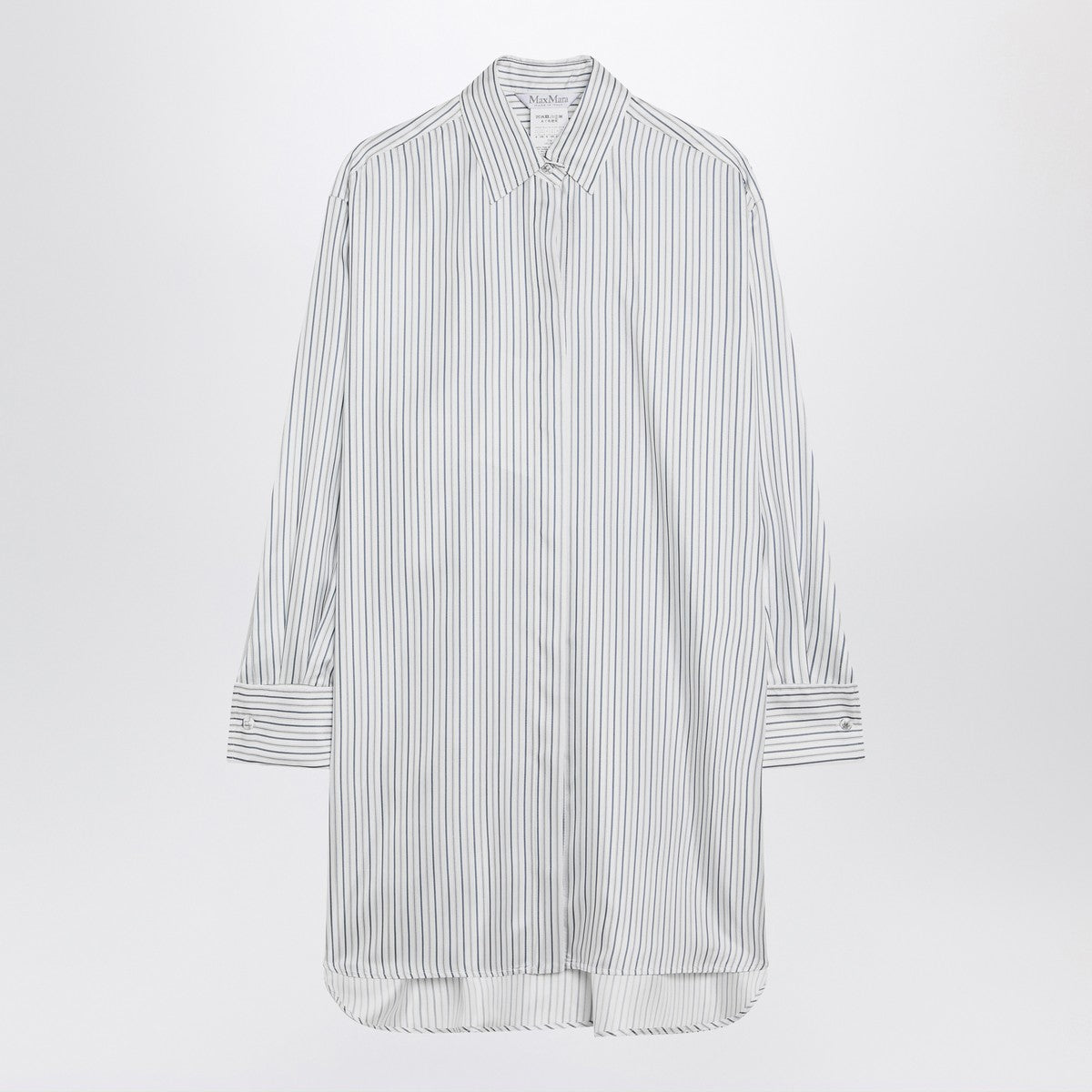 Max Mara Oversized striped silk shirt Max Mara
