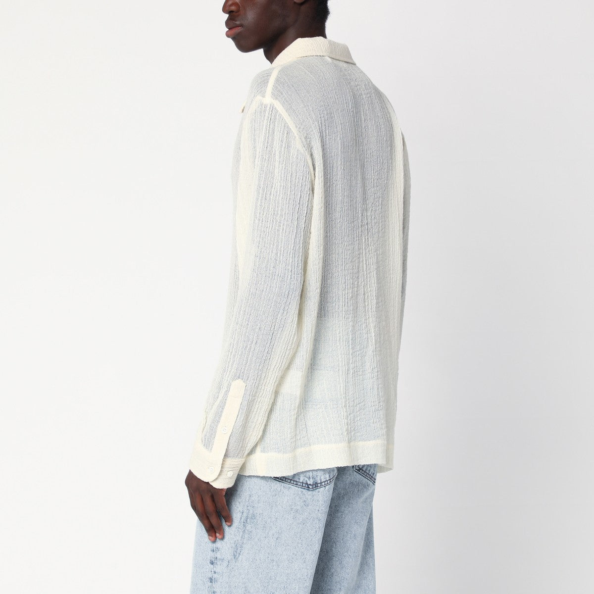 Séfr Ivory Jagou shirt in wool Séfr