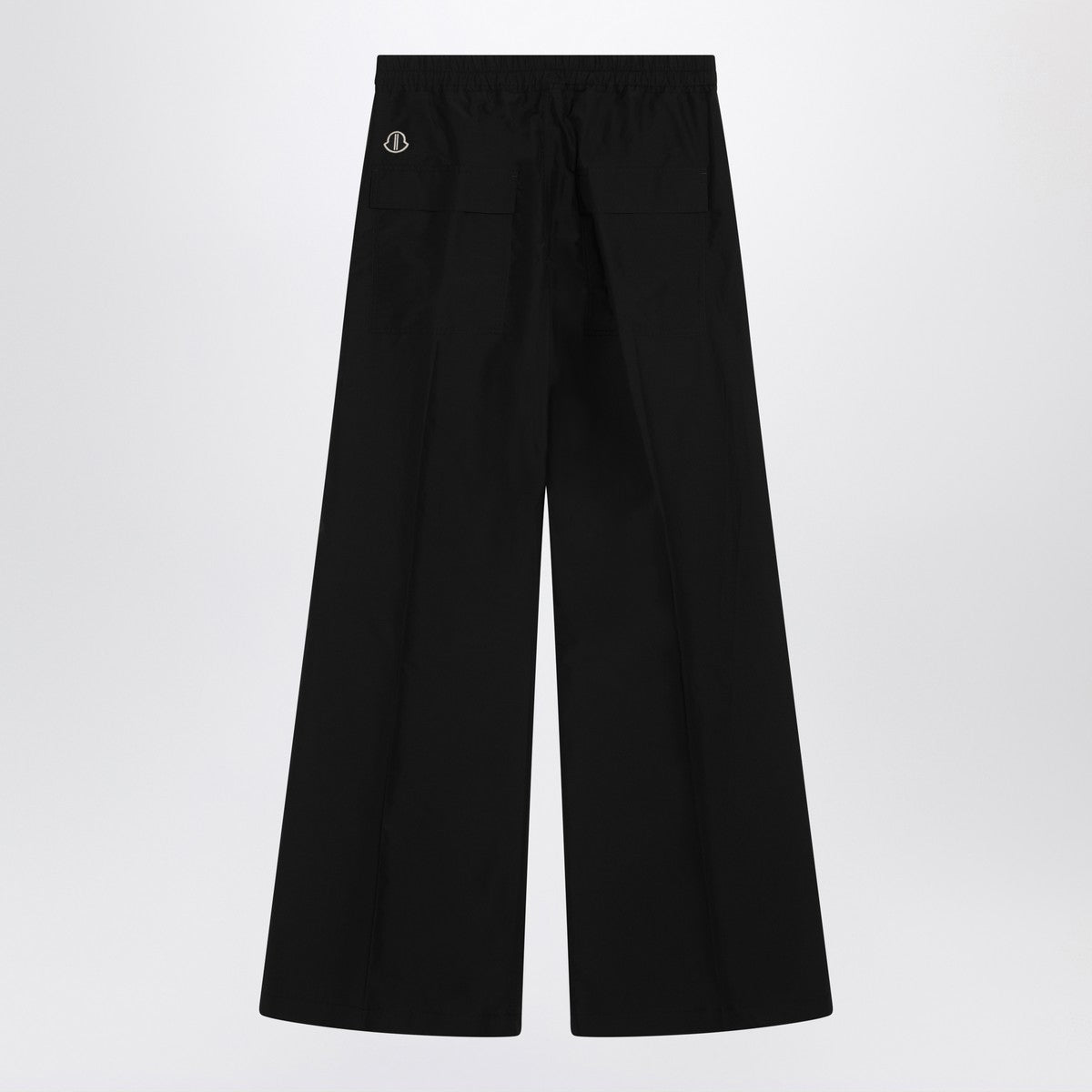 Moncler + Rick Owens Wide Bela trousers in black cotton poplin Moncler + Rick Owens