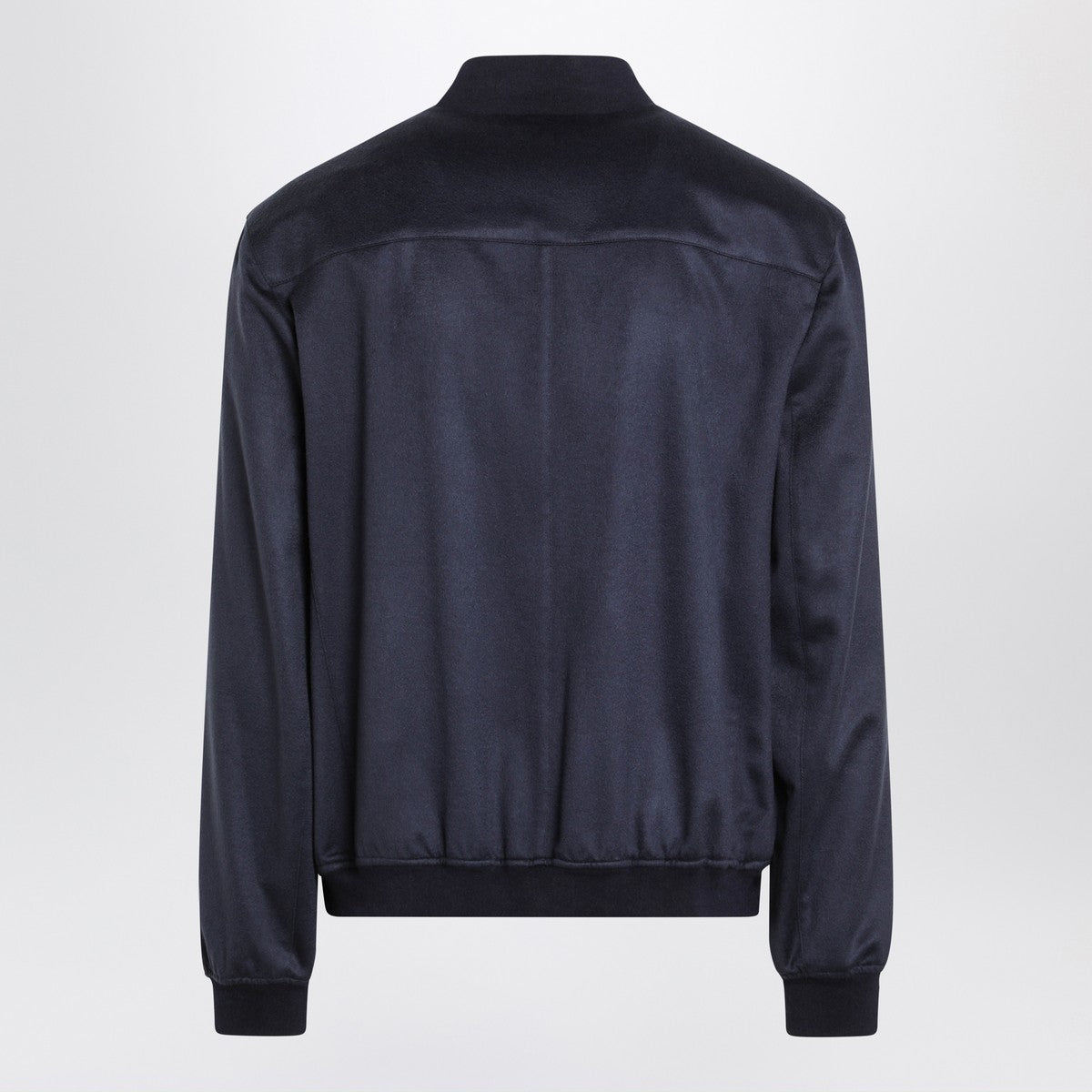 Brunello Cucinelli Navy blue cardigan in lightweight cashmere flannel Brunello Cucinelli