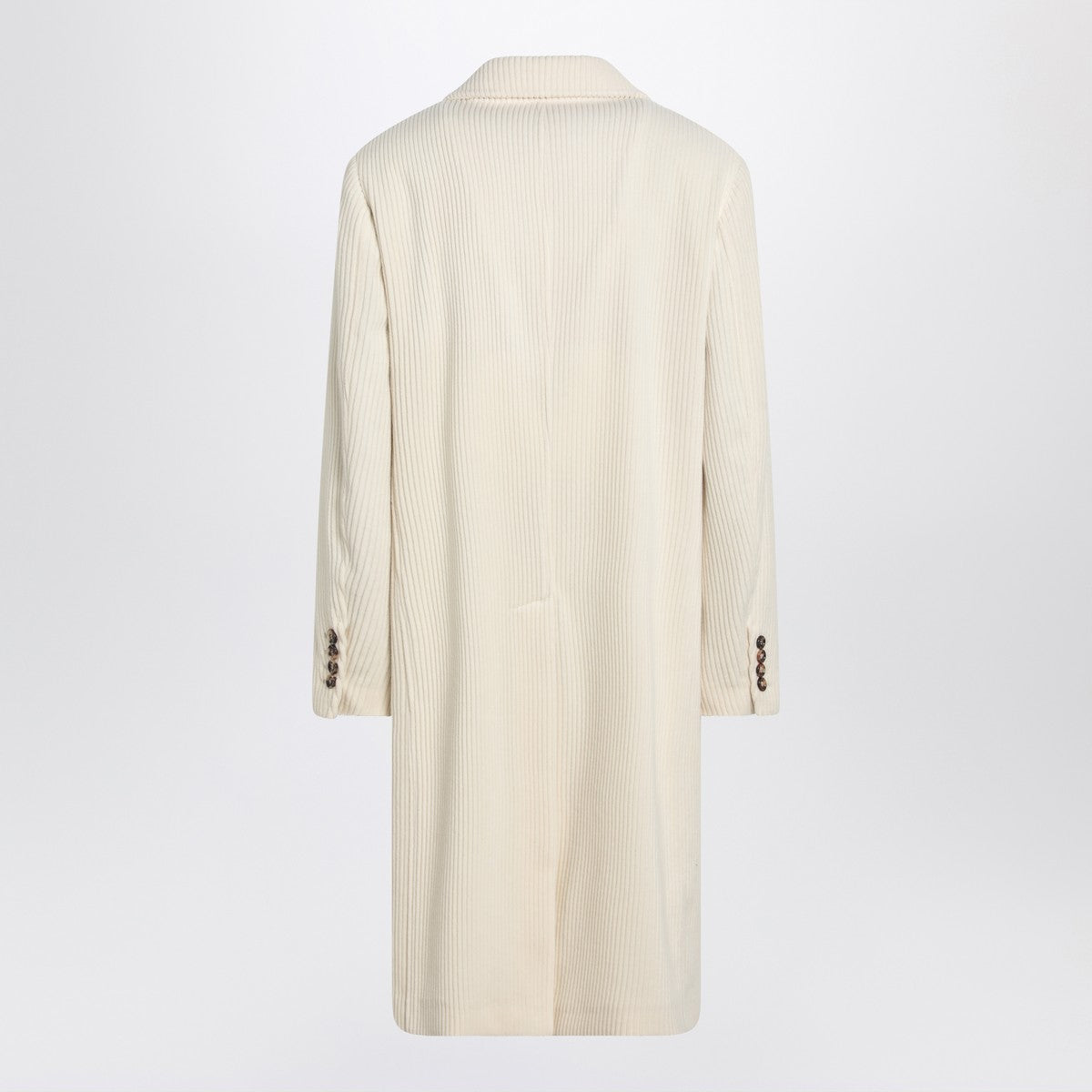 Brunello Cucinelli Ivory corduroy coat Brunello Cucinelli