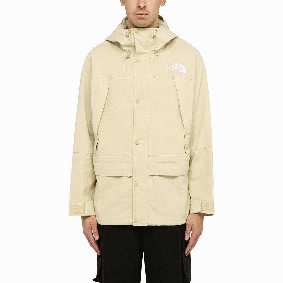 The North Face Light beige light jacket with logo The North Face