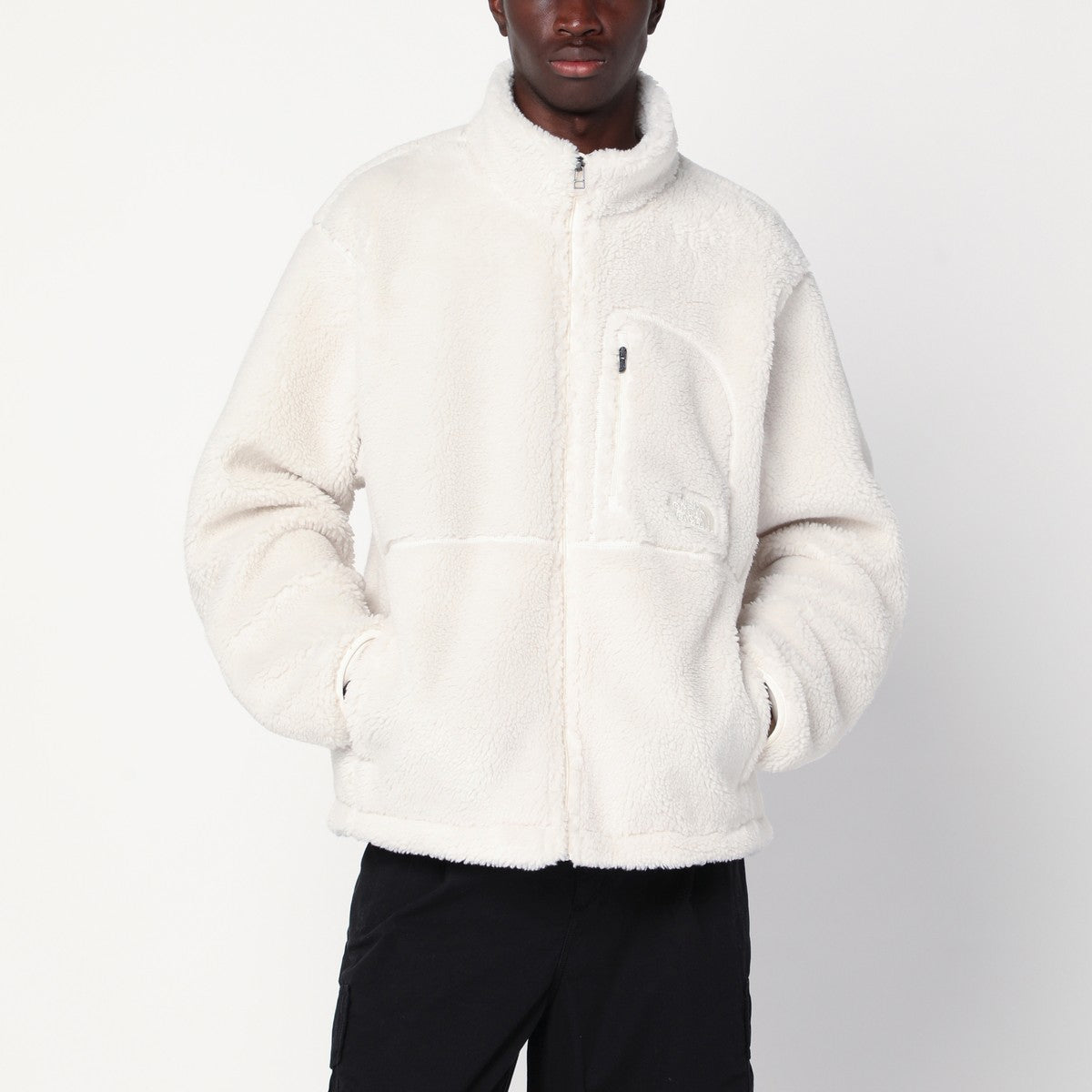 The North Face White zip-up fleece The North Face