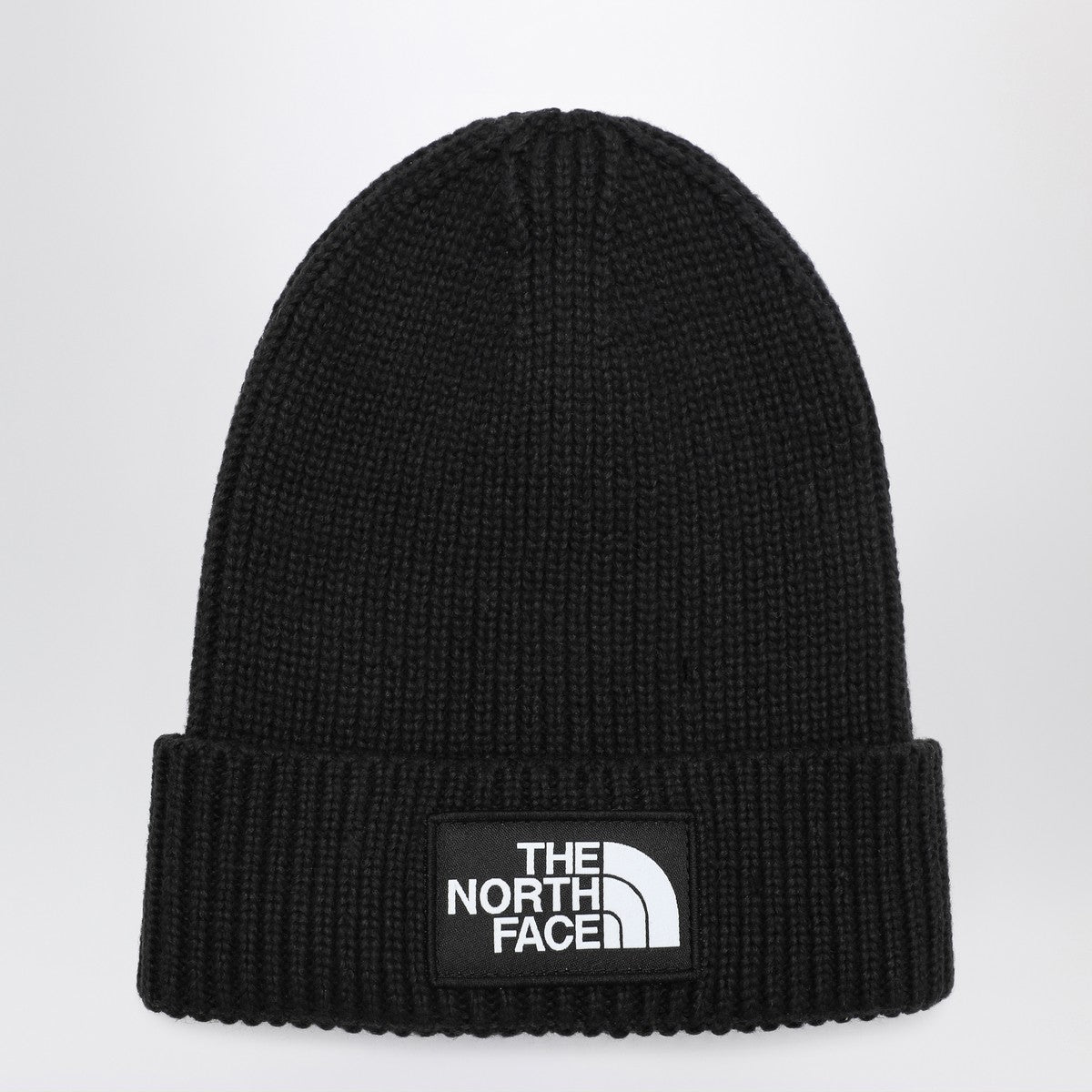 The North Face Black beanie with logo patch The North Face