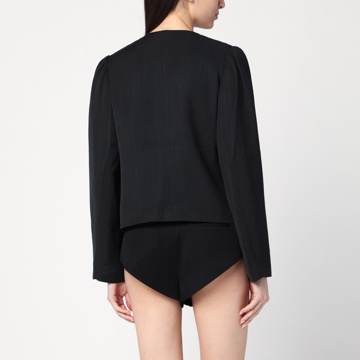 NAMACHEKO Regiment black jacket in silk blend