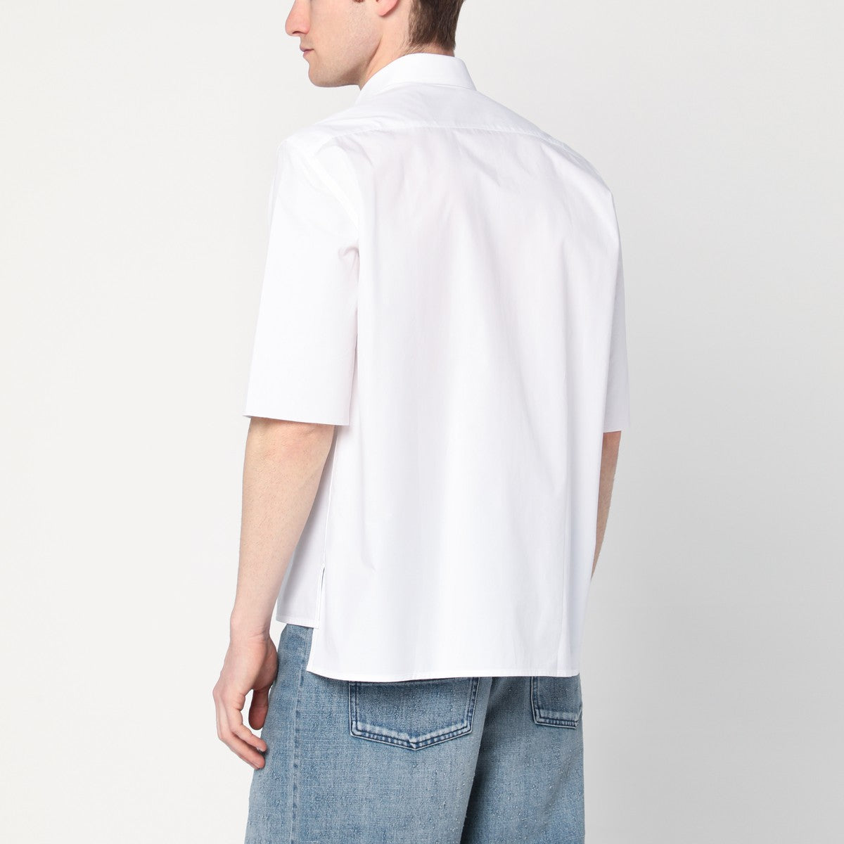 NAMACHEKO White shirt with logo patch NAMACHEKO