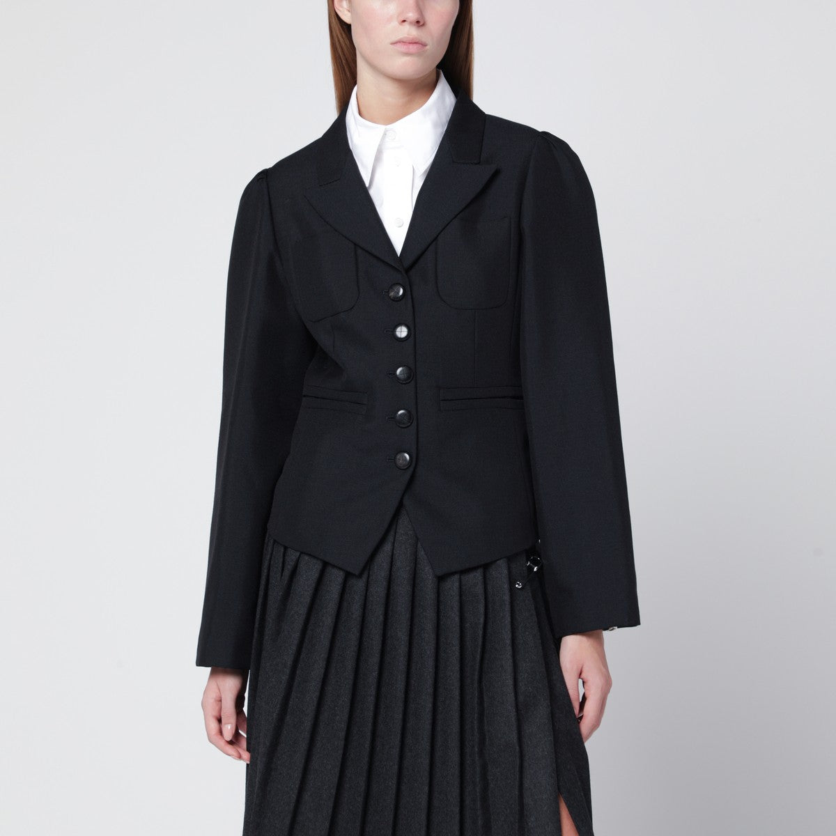 NAMACHEKO Black wool-blend jacket NAMACHEKO