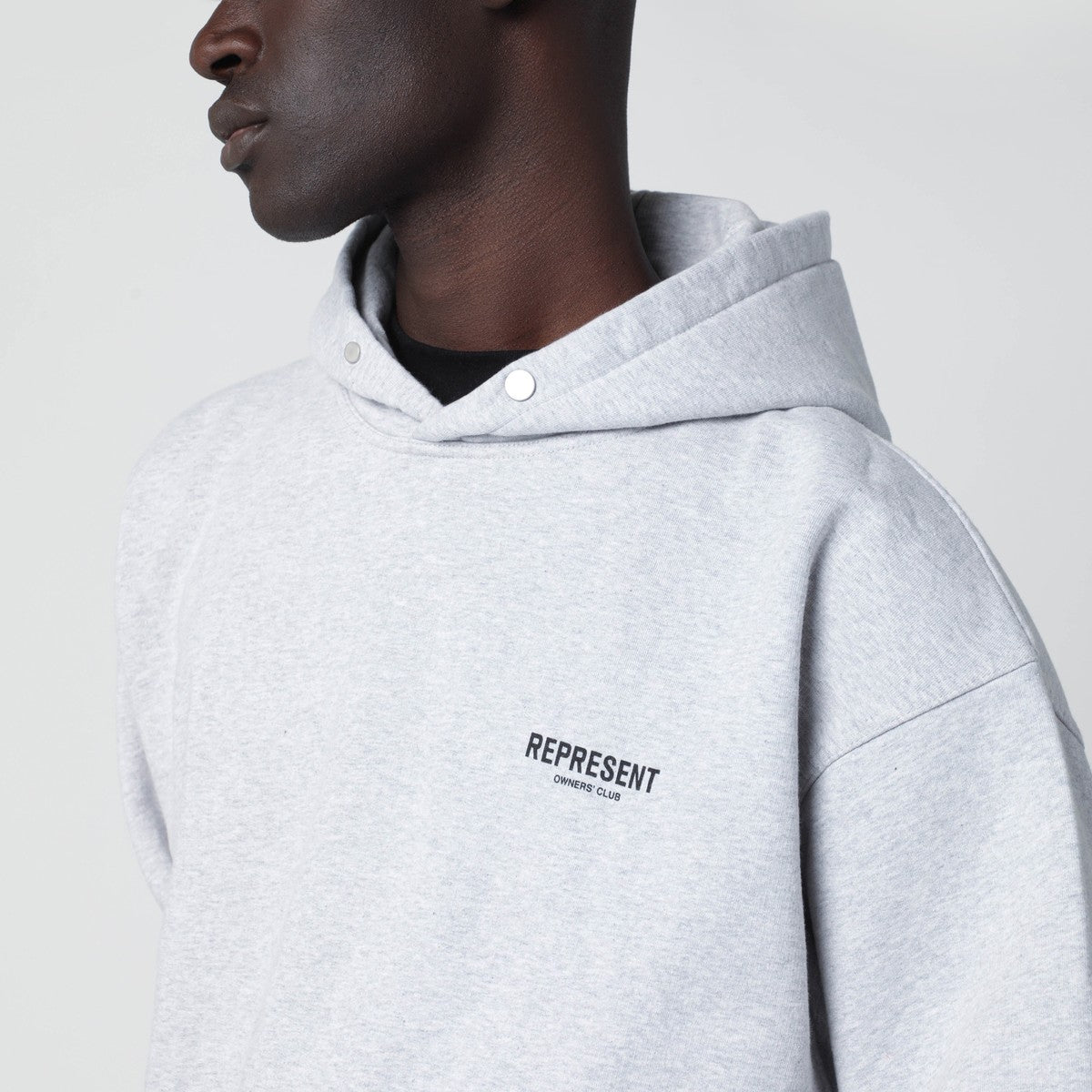 Represent Grey oversized hoodie Represent