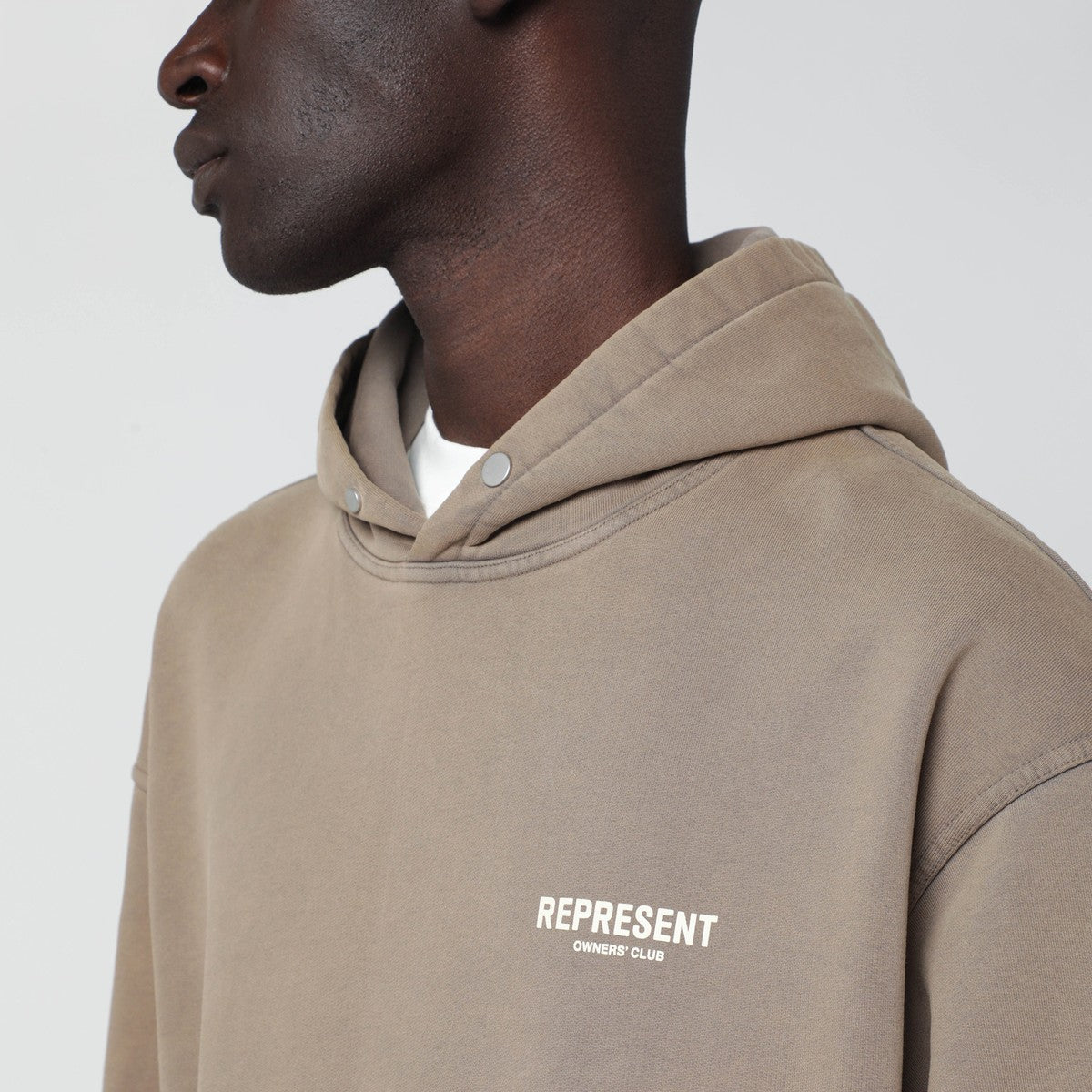Represent Light brown oversized hoodie Represent