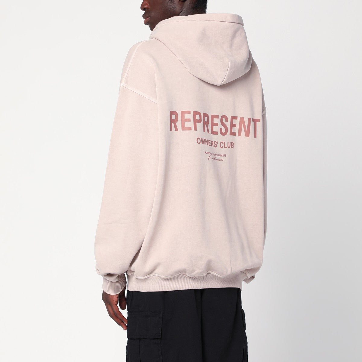 Represent Dusty mauve oversized hooded sweatshirt Represent