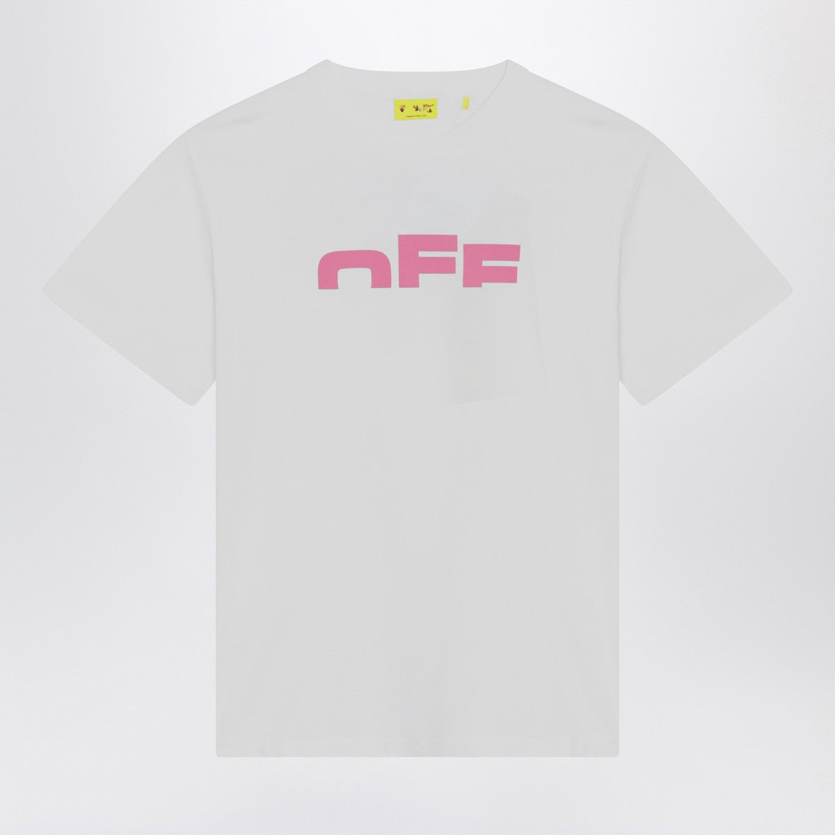 Off White Off-White™ White/pink The Type Logo T-shirt Off White