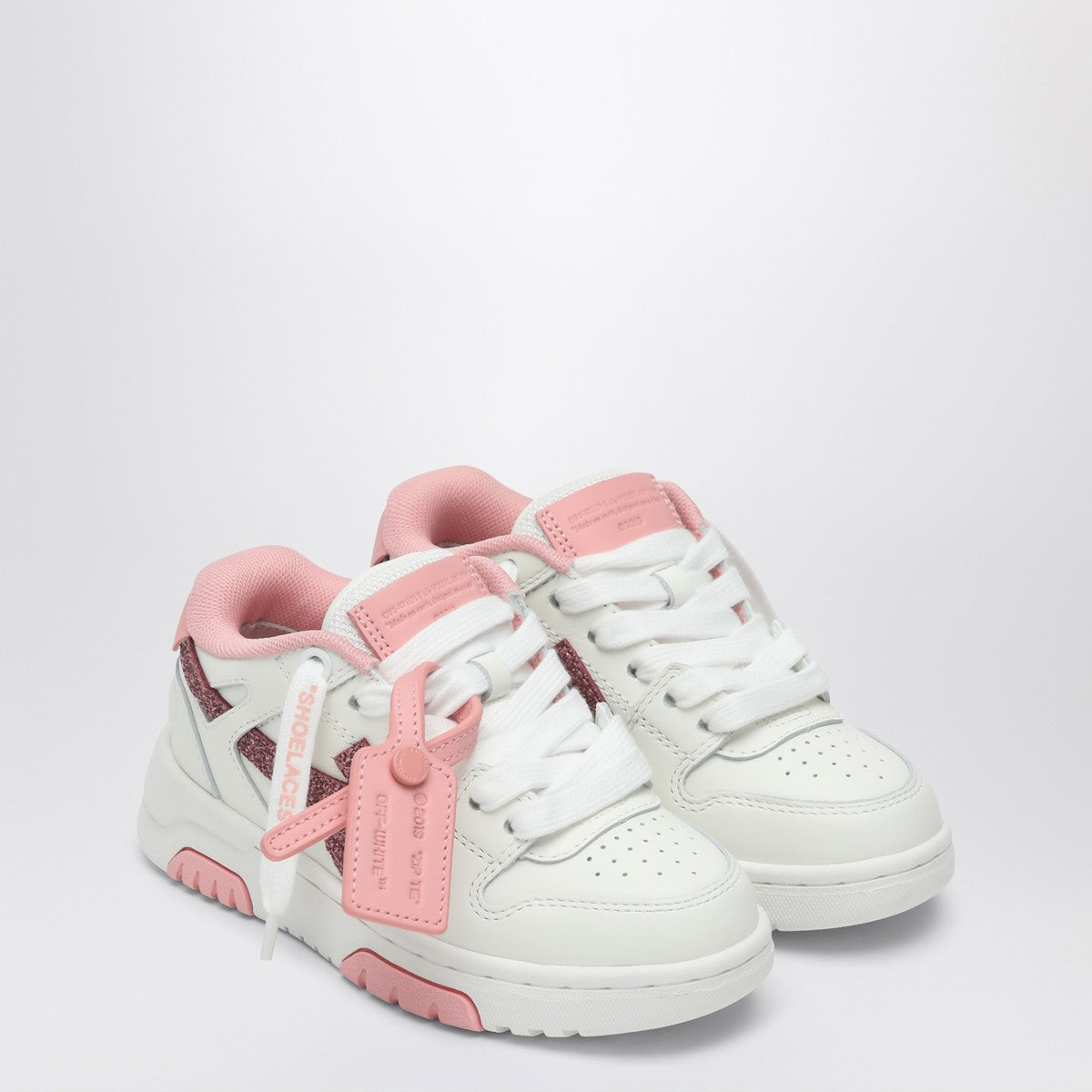 Off White Off-White™ Out Of Office white/glitter pink sneaker Off White