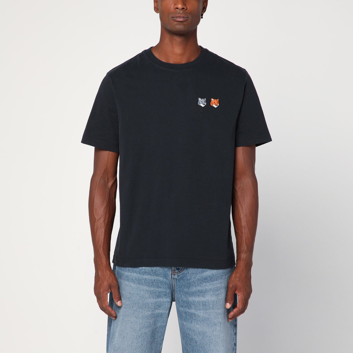 Maison Kitsuné Anthracite grey cotton T-shirt Maison Kitsuné