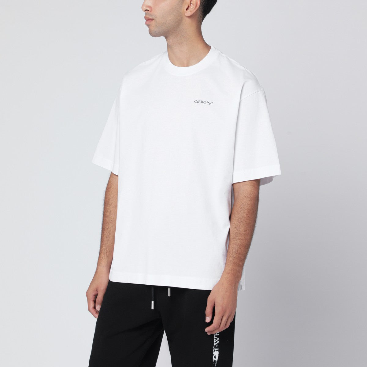 Off White Off-White™ White Half Arrow Skate Logo T-shirt Off White