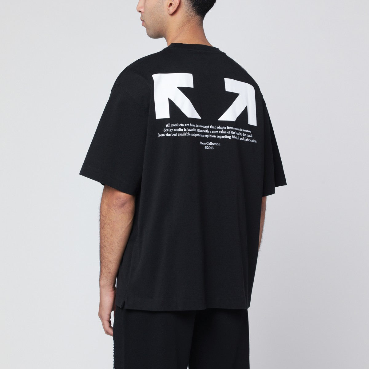 Off White Off-White™ Black Half Arrow Skate Logo T-shirt Off White