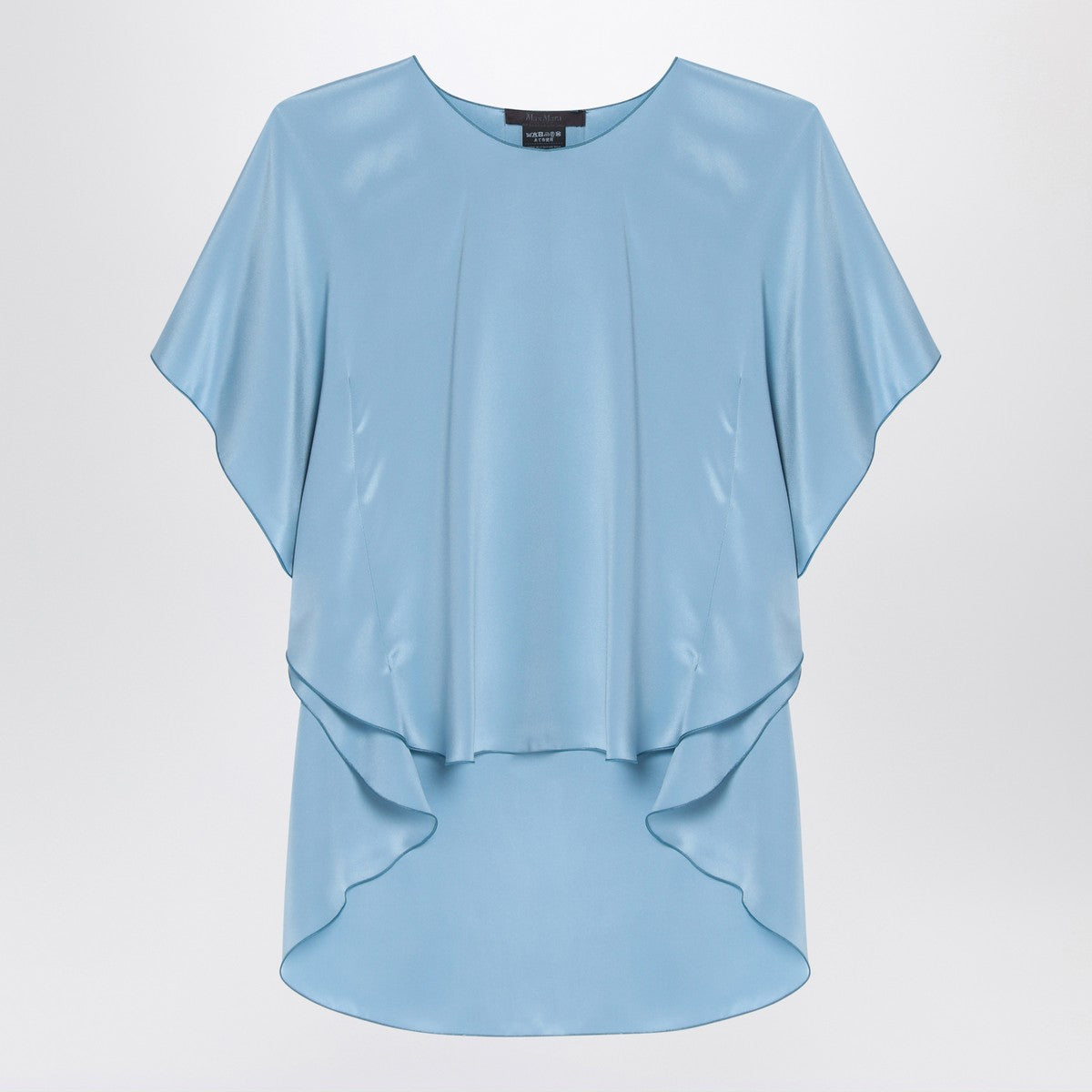 Max Mara Pianoforte Light blue flowy silk blouse Max Mara Pianoforte