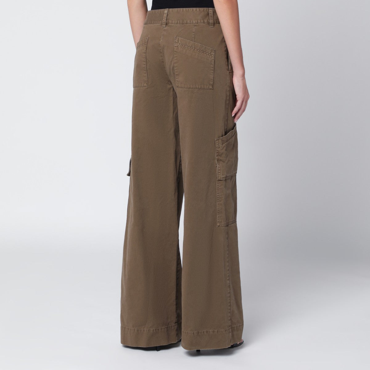 Off White Off-White™ Brown cotton cargo trousers Off White