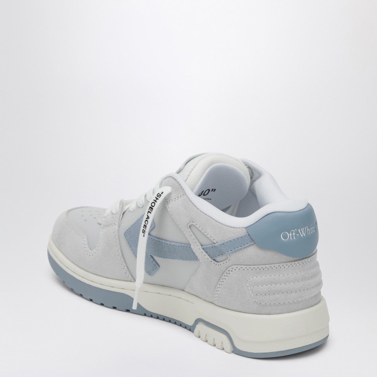Off White Off-White™ Grey and light blue Out Of Office sneakers Off White