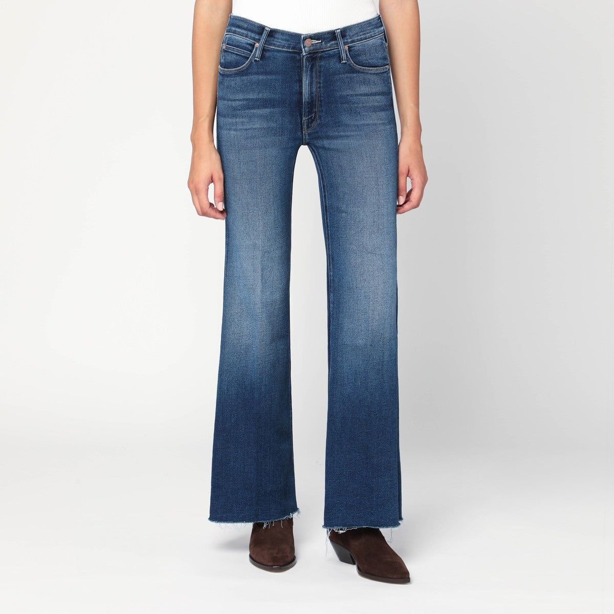 Mother Lil Doozy Fray flared jeans Mother