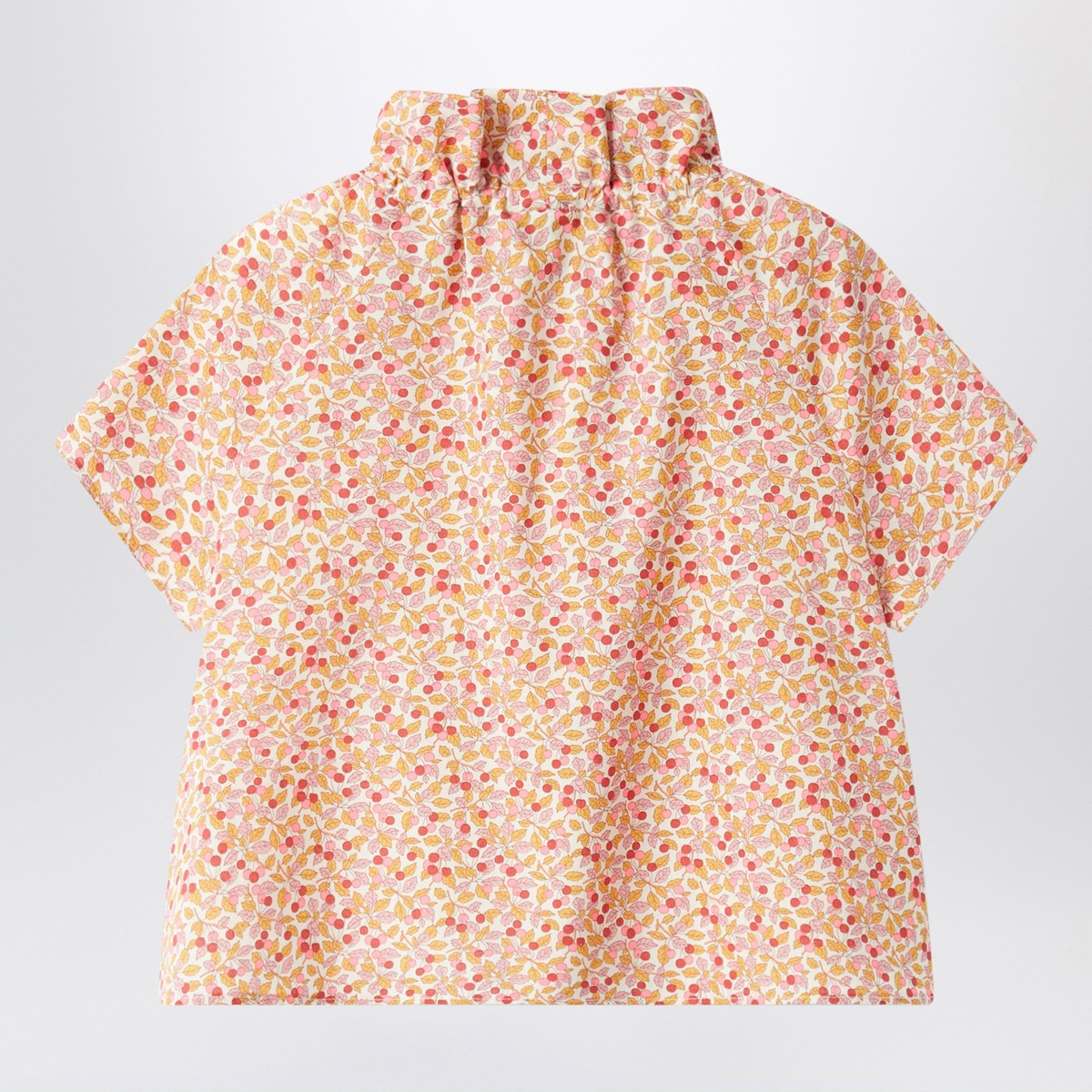 Il Gufo Apricot-coloured top with ruffled collar Il Gufo