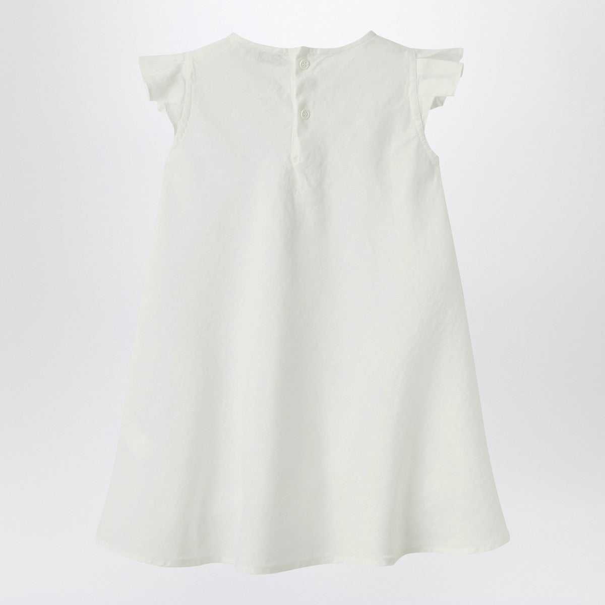 Il Gufo White linen dress with ruffles Il Gufo
