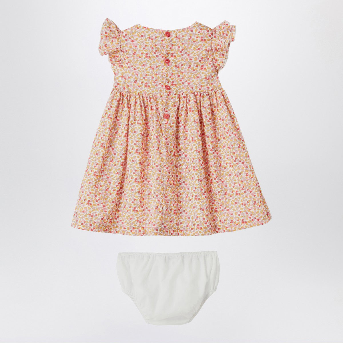 Il Gufo Apricot dress with culotte in Liberty fabric Il Gufo