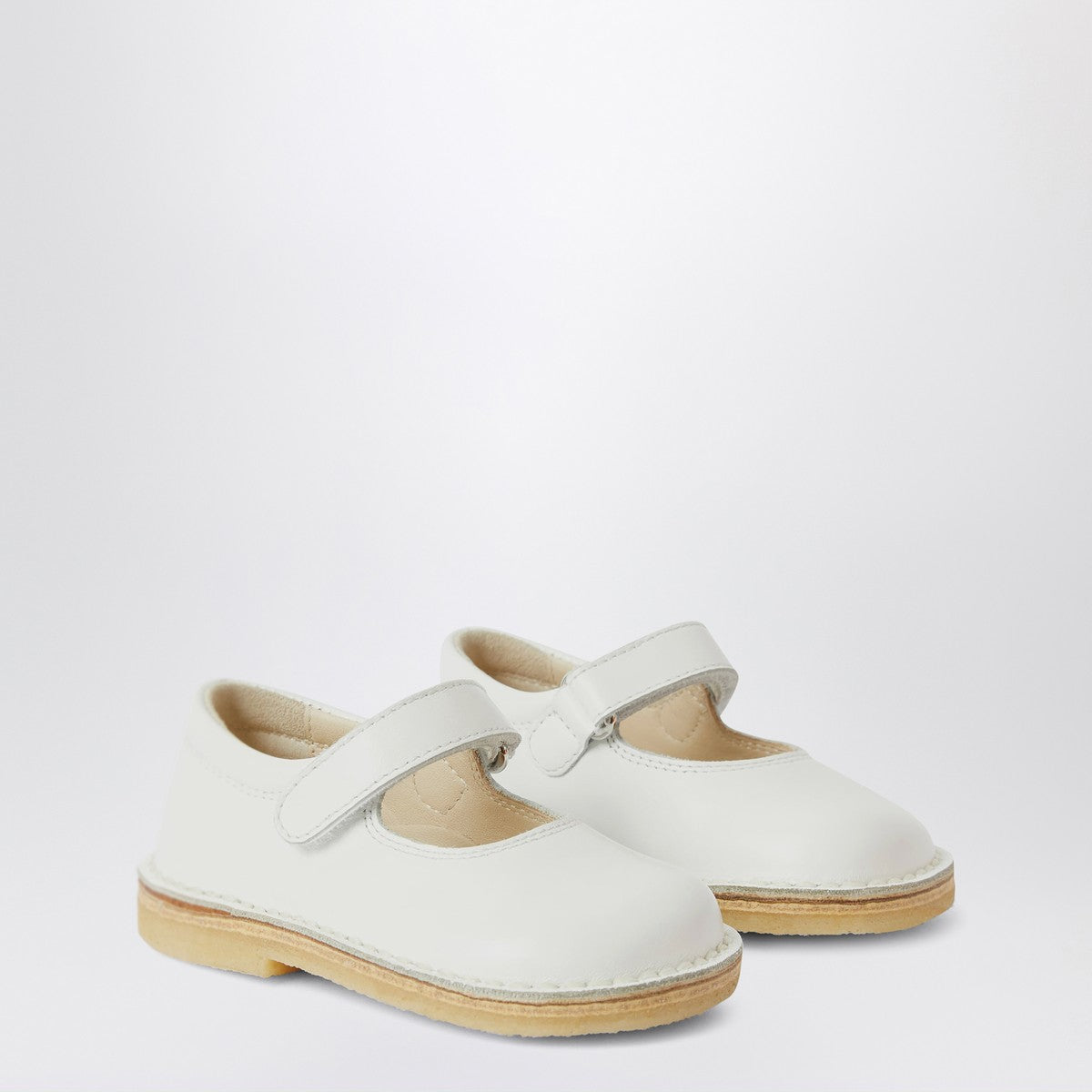 Il Gufo White leather sandal with strap Il Gufo