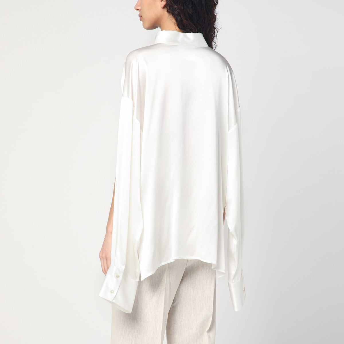 Erika Cavallini White silk shirt Erika Cavallini