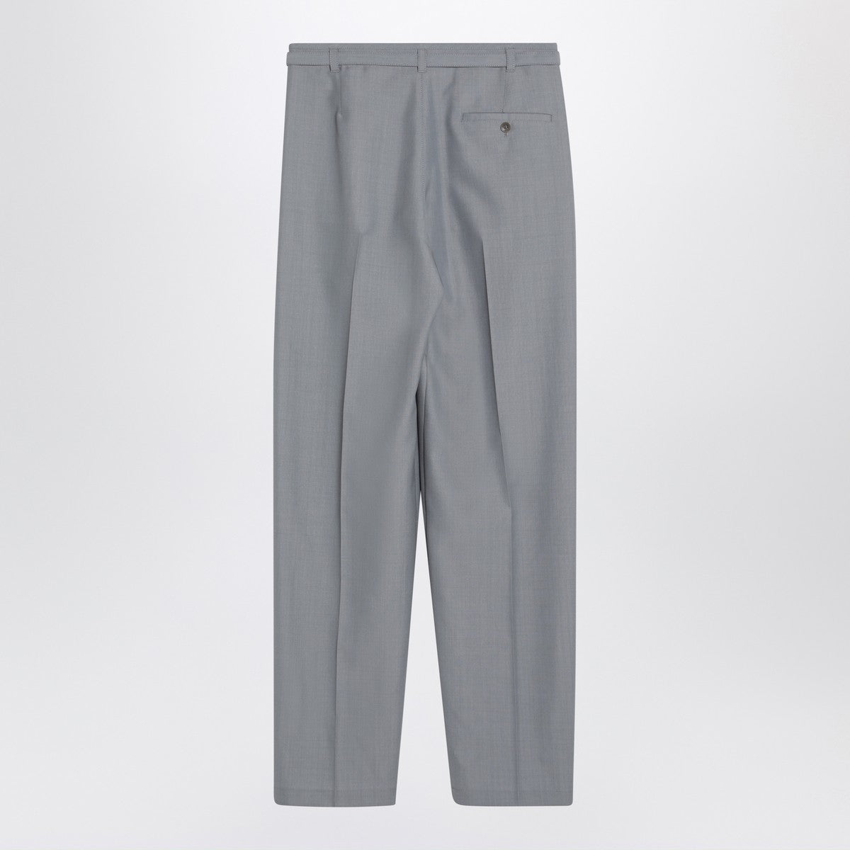 LEMAIRE Grey mélange trousers with belt Lemaire