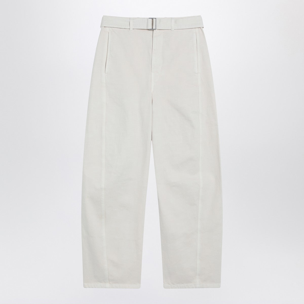 LEMAIRE Cream trousers with belt Lemaire