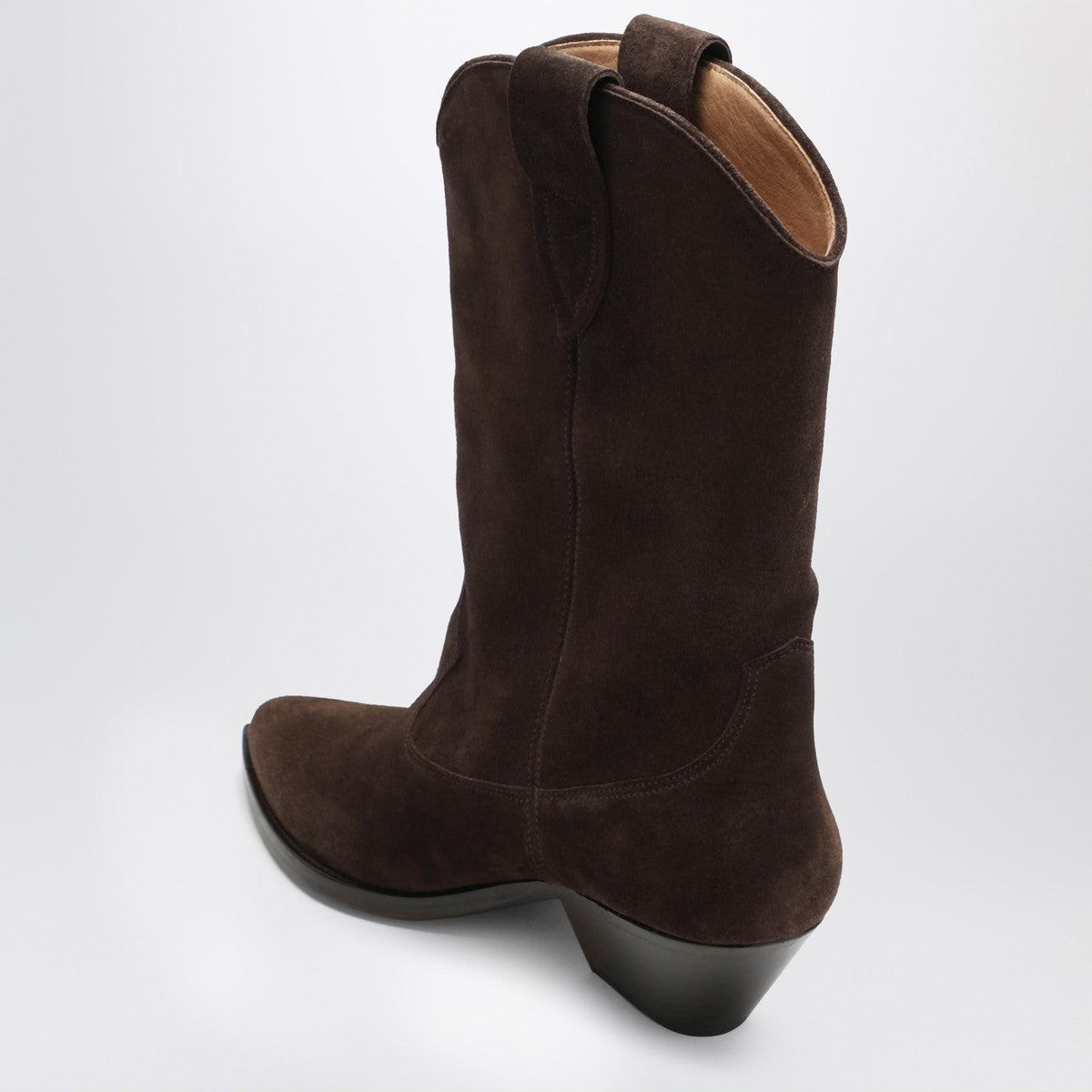 ISABEL MARANT Duerto Chocolate cowboy boots in suede Isabel Marant