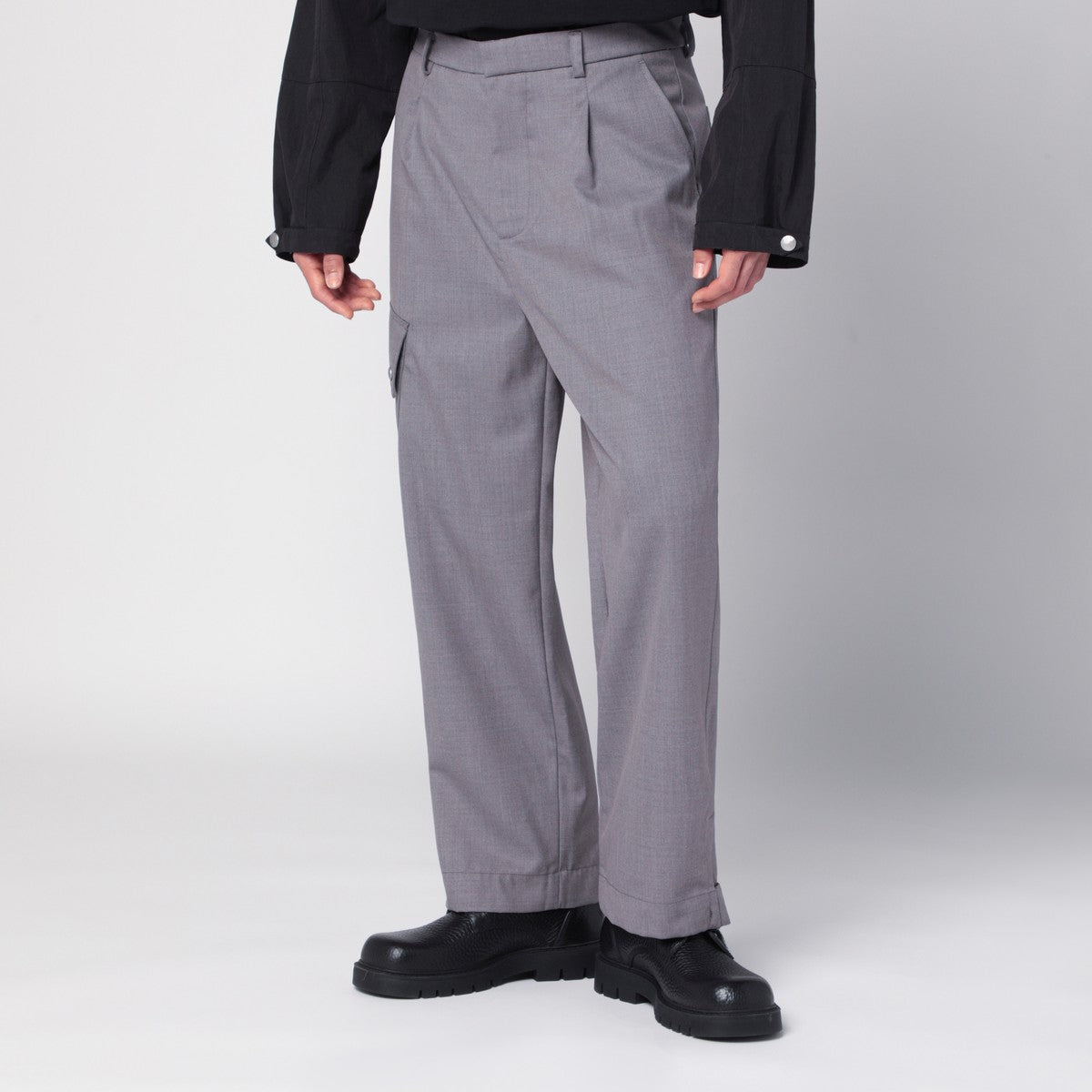OAMC Peacemaker grey wool-blend trousers Oamc