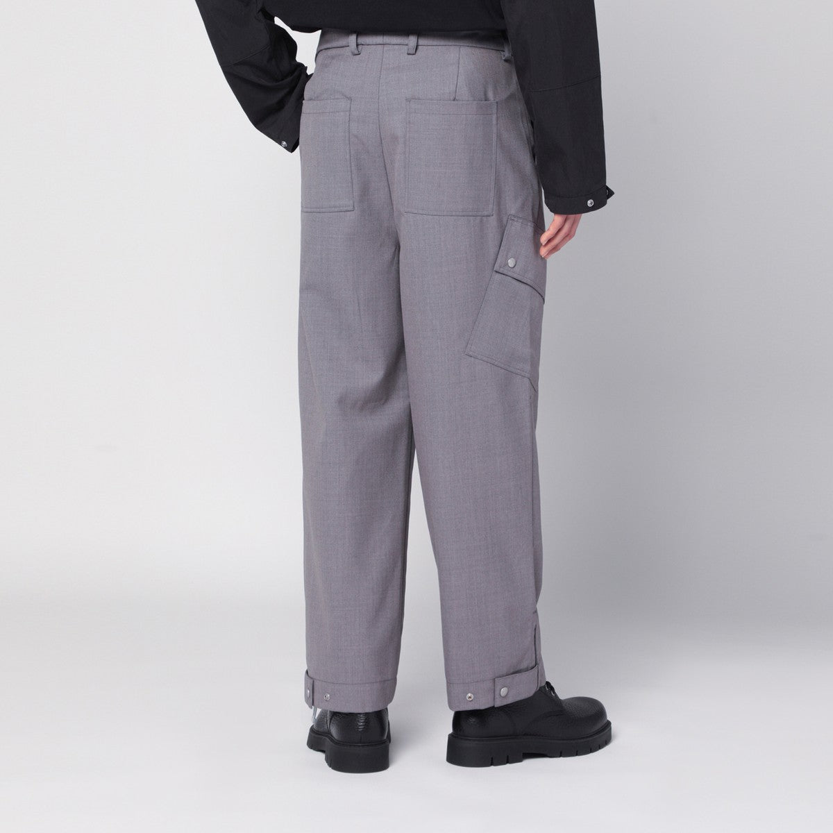 OAMC Peacemaker grey wool-blend trousers Oamc
