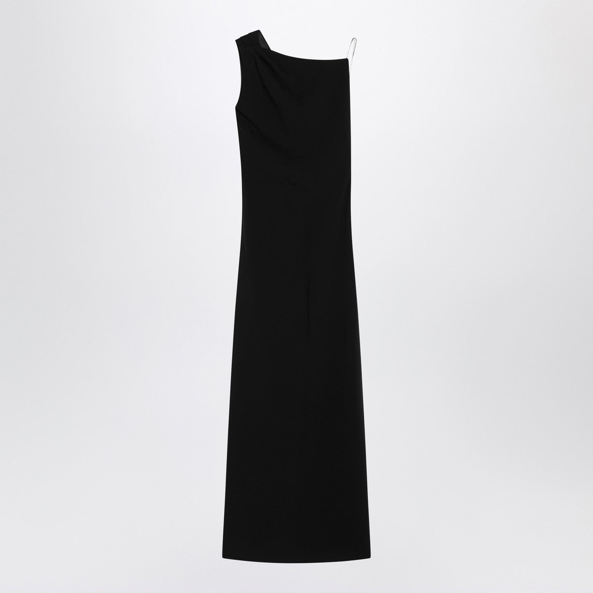 Max Mara Pianoforte Long black cady bustier dress Max Mara Pianoforte