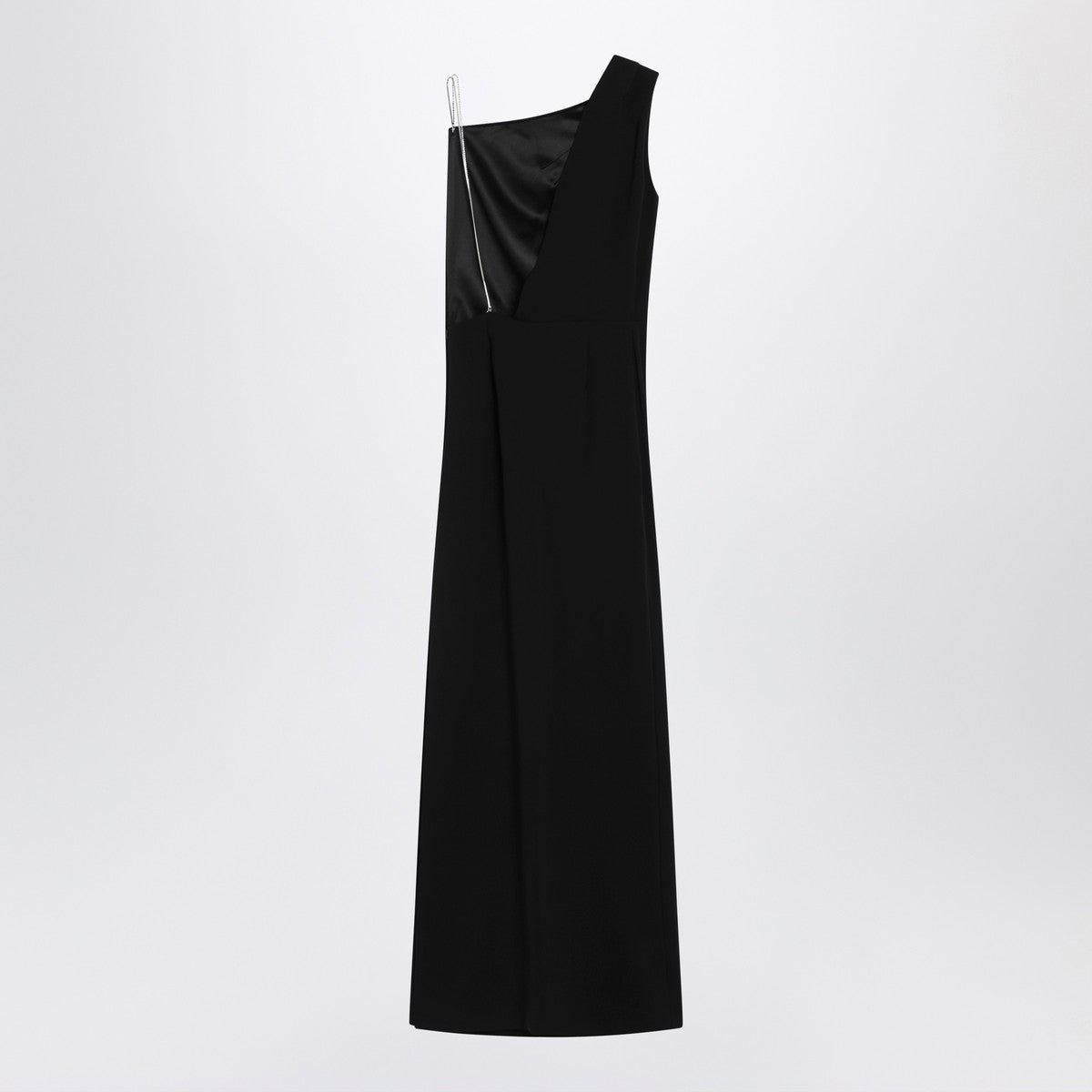 Max Mara Pianoforte Long black cady bustier dress Max Mara Pianoforte