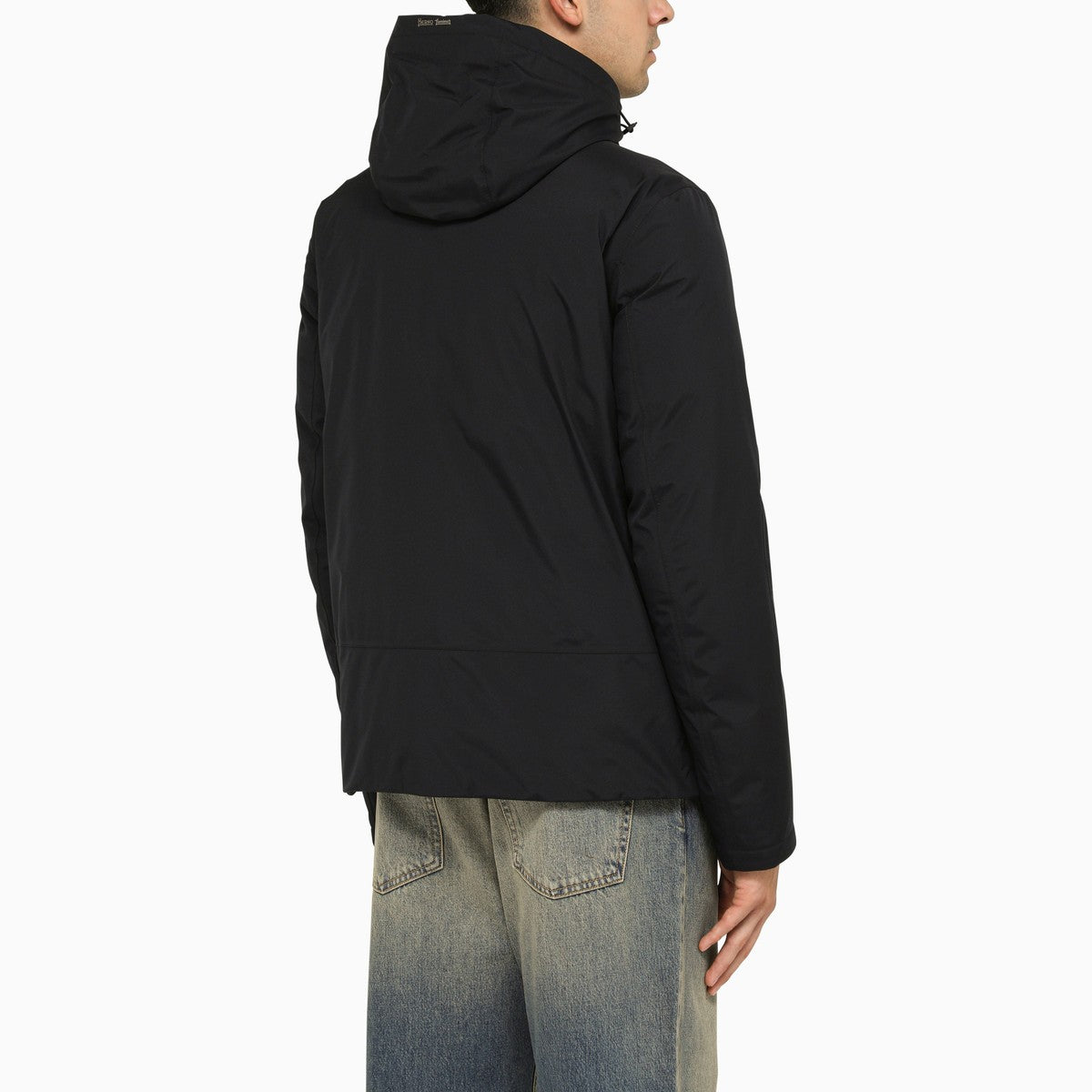 HERNO Blue padded nylon parka HERNO