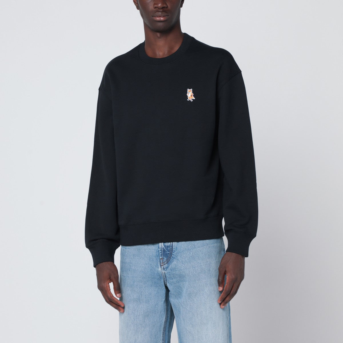 Maison Kitsuné Black cotton sweatshirt Maison Kitsuné