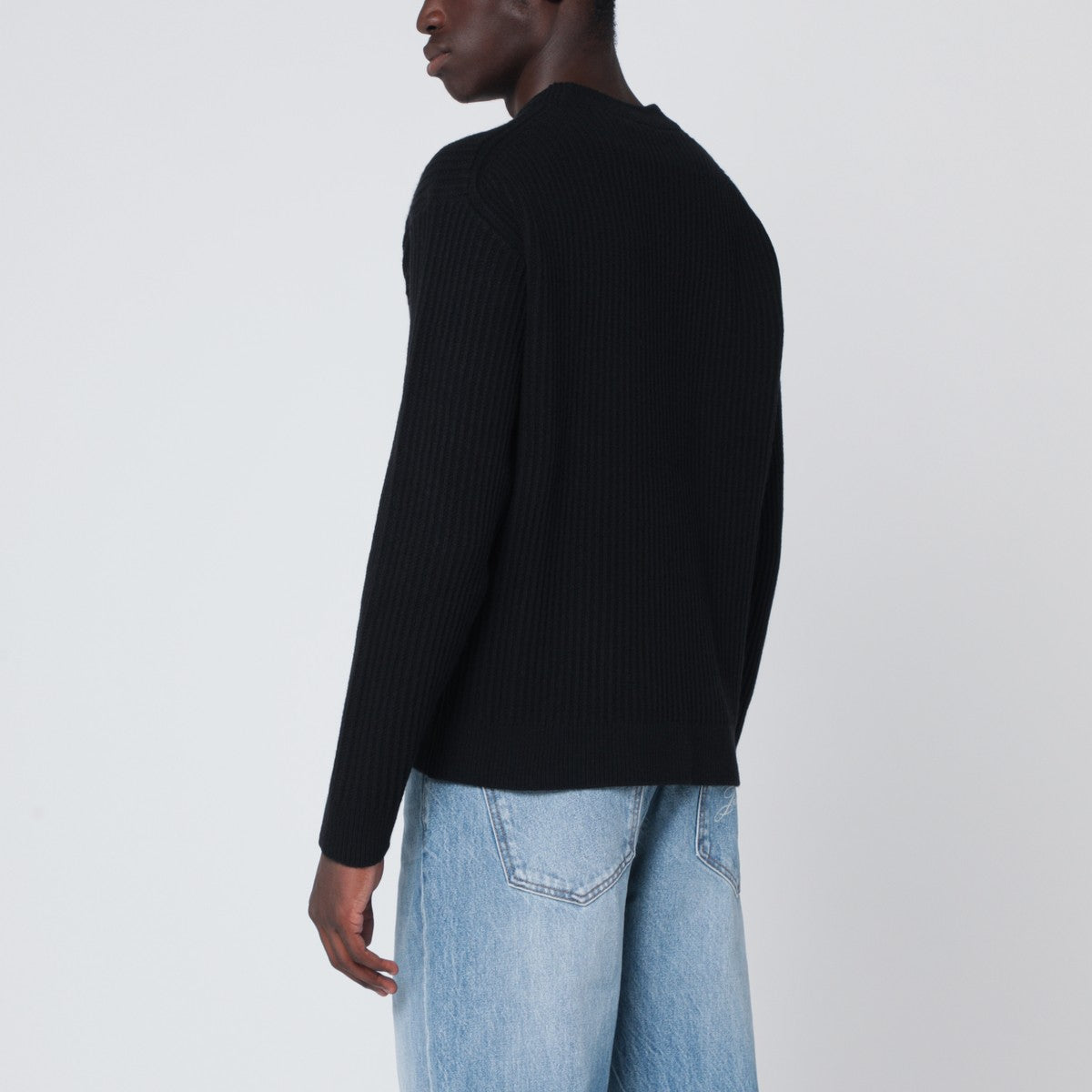 Maison Kitsuné Black wool sweater Maison Kitsuné