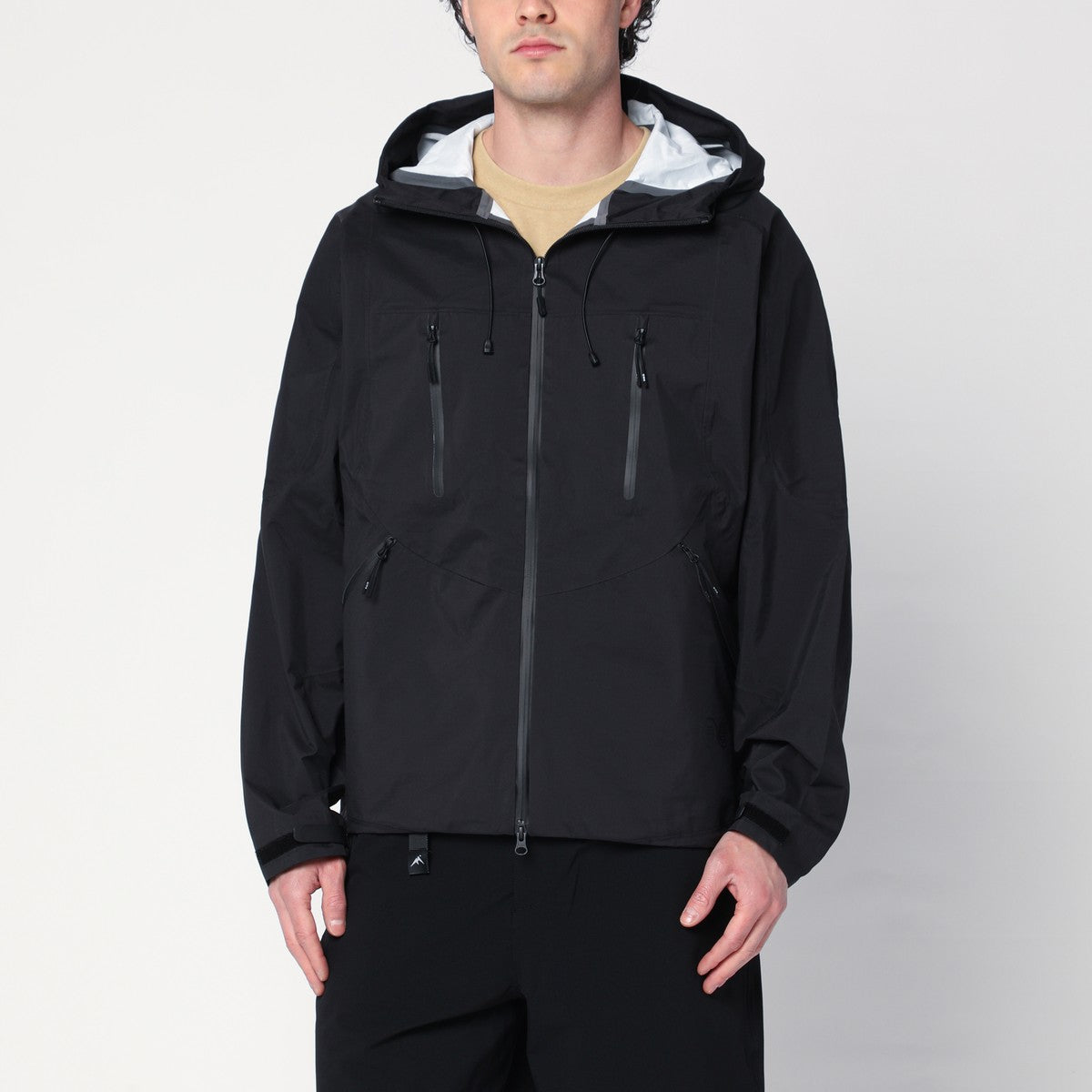 Purple Mountain Observatory Black zip jacket in nylon