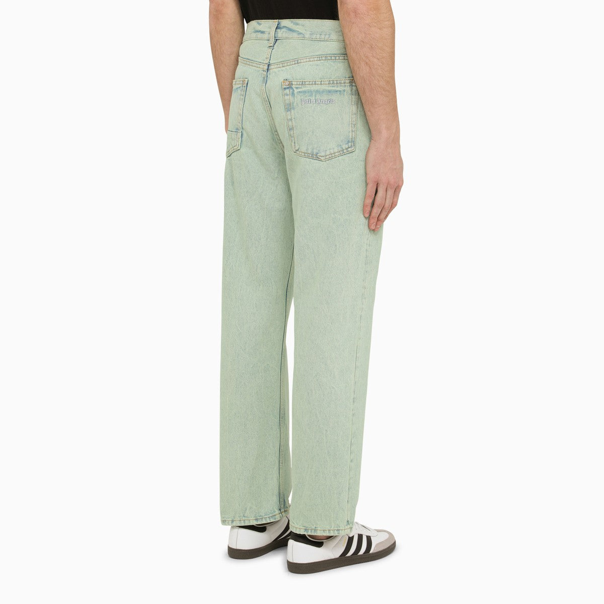 Palm Angels Regular mint green denim jeans Palm Angels