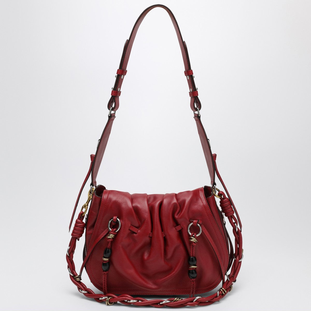 ISABEL MARANT Bolton Bag in Red Leather Isabel Marant