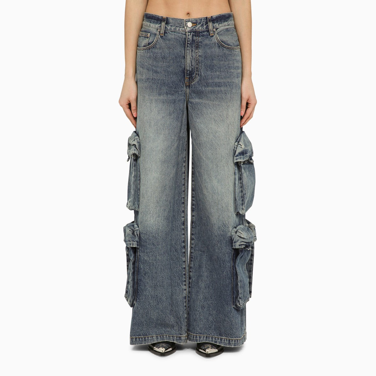 AMIRI Jeans baggy cargo in denim blue Amiri