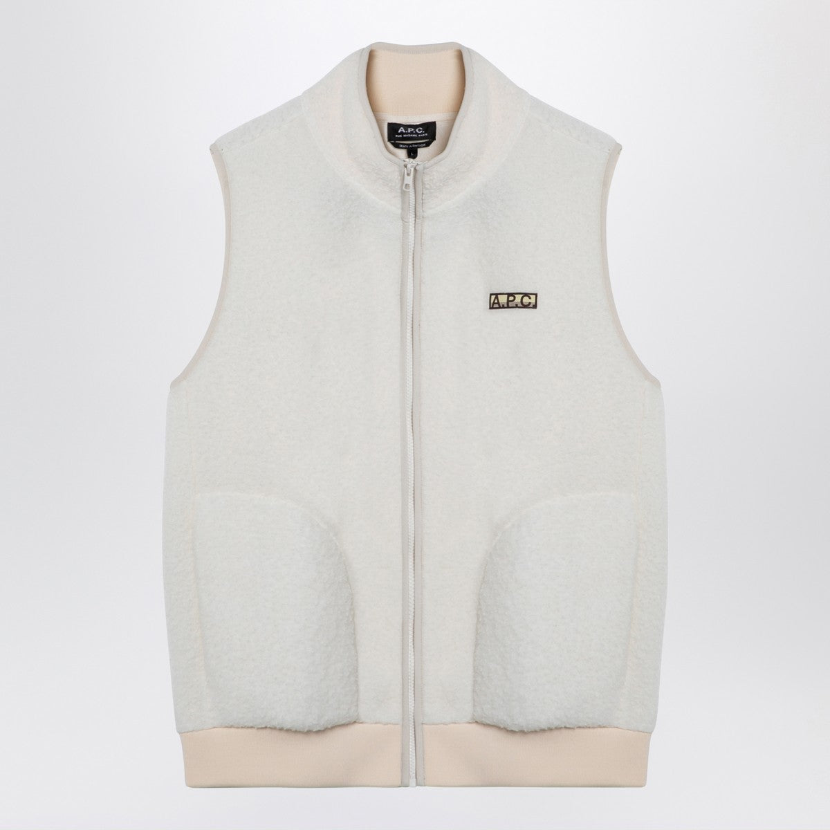 A.P.C. White fleece zipped waistcoat A.P.C.
