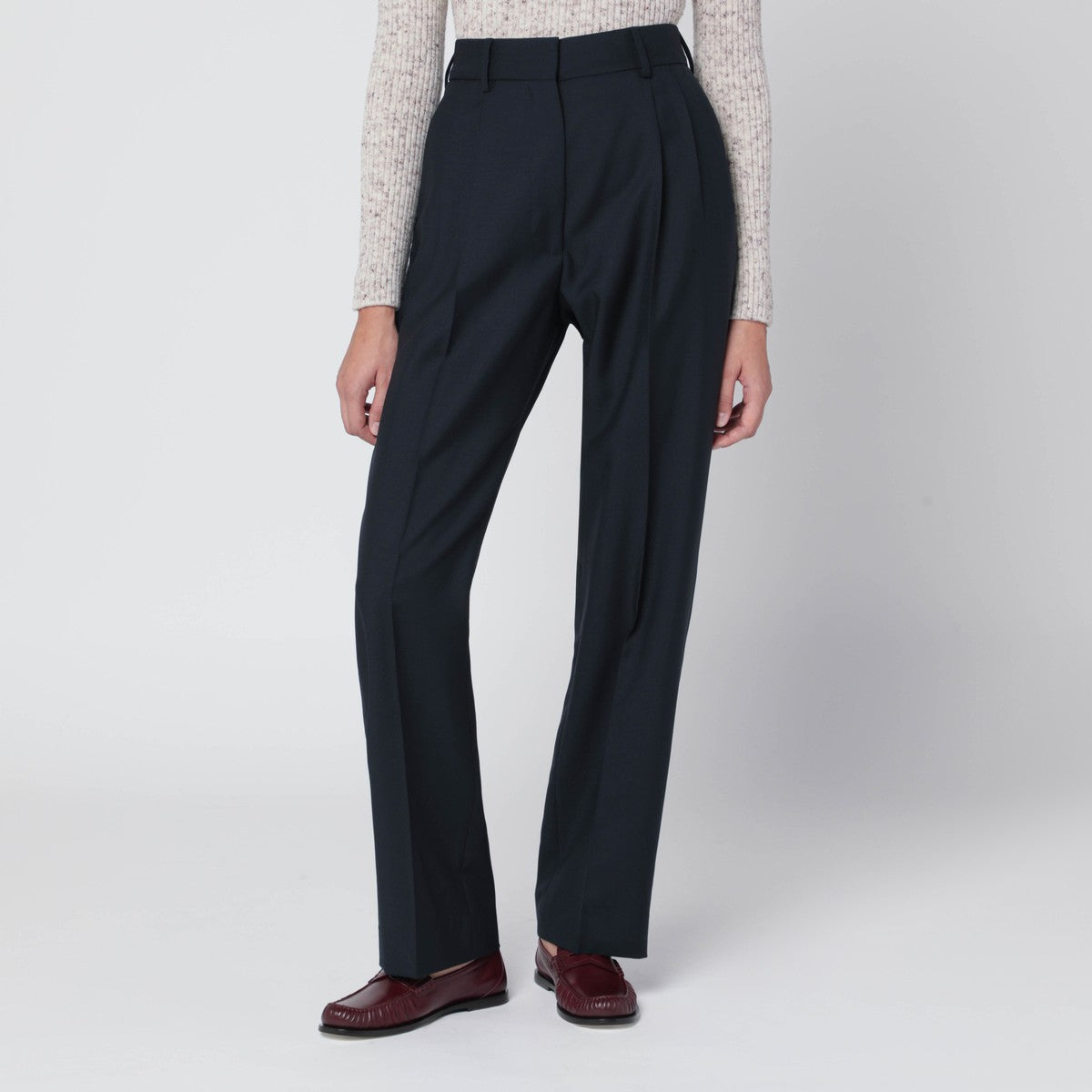 Blazé Milano First Class pants in navy blue wool and mohair Blazé Milano