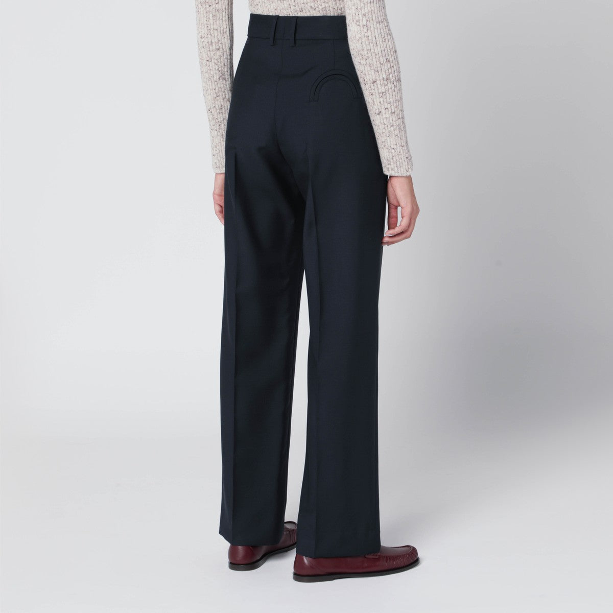 Blazé Milano First Class pants in navy blue wool and mohair Blazé Milano