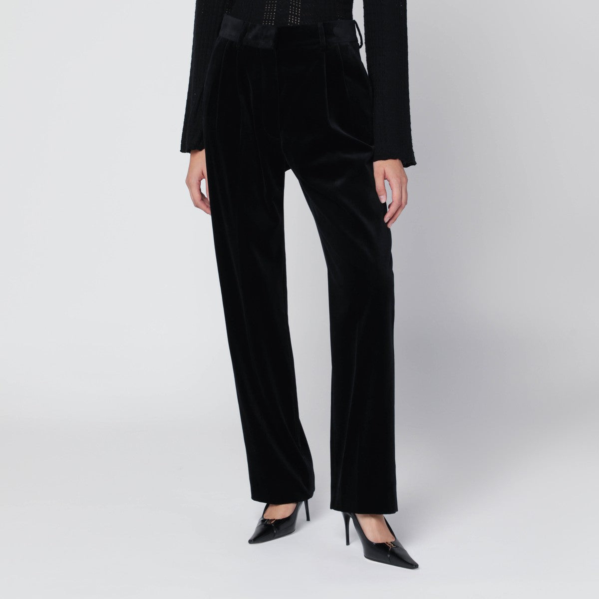 Blazé Milano Jealousy pants in black velvet Blazé Milano