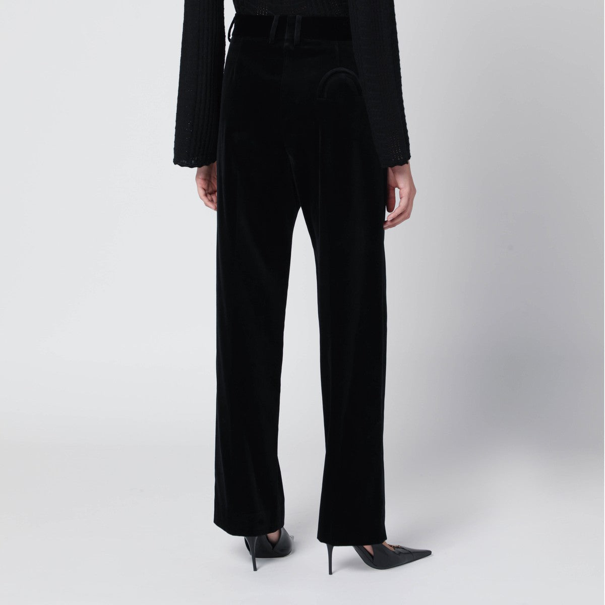 Blazé Milano Jealousy pants in black velvet Blazé Milano