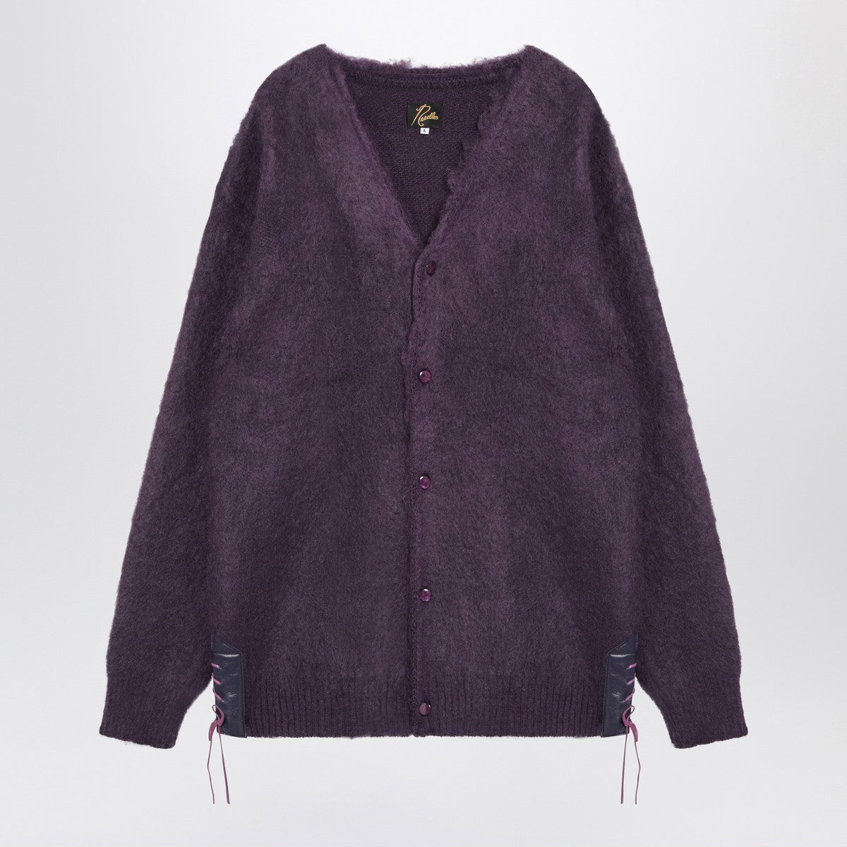 Needles Cardigan viola in misto mohair Needles