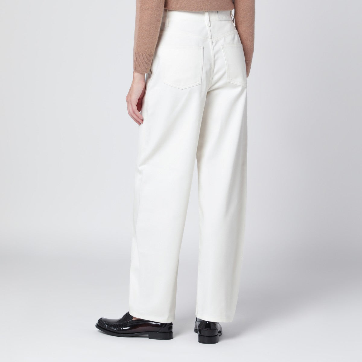 Maison Kitsuné White cotton trousers Maison Kitsuné