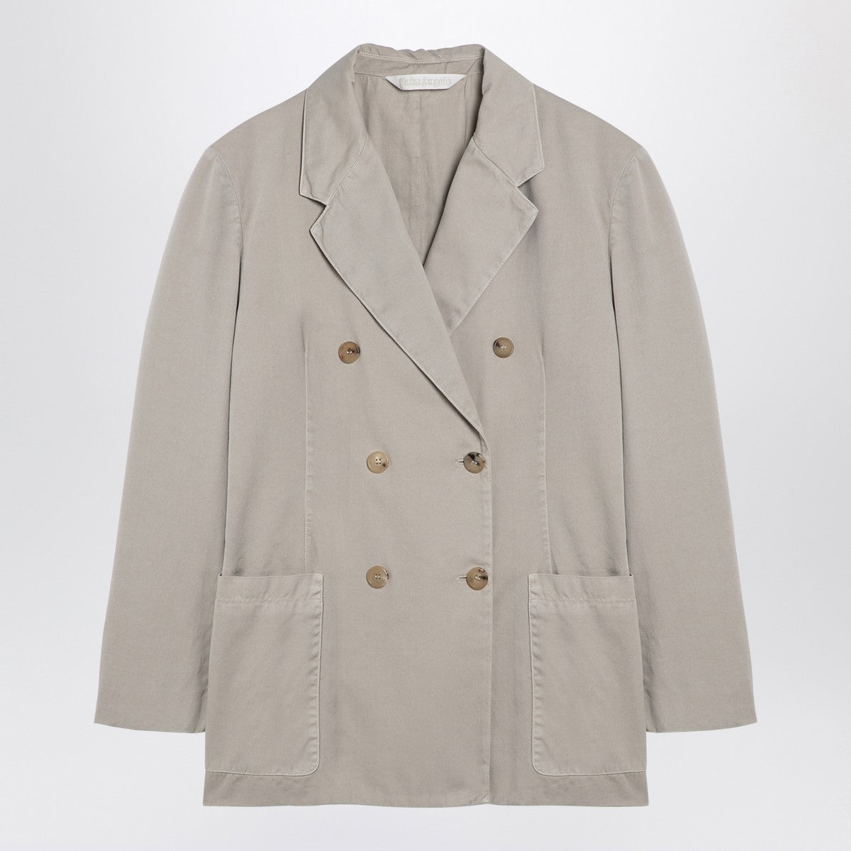 Palm Angels Beige double-breasted cotton jacket Palm Angels